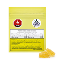 Load image into Gallery viewer, WANA QUICK SOUR PINEAPPLE COCONUT (IND) CHEW - 5MG X 2