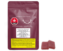 Load image into Gallery viewer, WYLD REAL FRUIT POMEGRANATE 1:1 (H) CHEW-5MG THC:5MG CBD X2