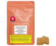 Load image into Gallery viewer, WYLD REAL FRUIT PEACH 5:1 (H) CHEW - 25MG CBD : 5MG THC X 2