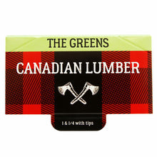 Load image into Gallery viewer, CANADIAN LUMBER GREENS 1 1/4 ROLLING PAPERS W/ TIPS
