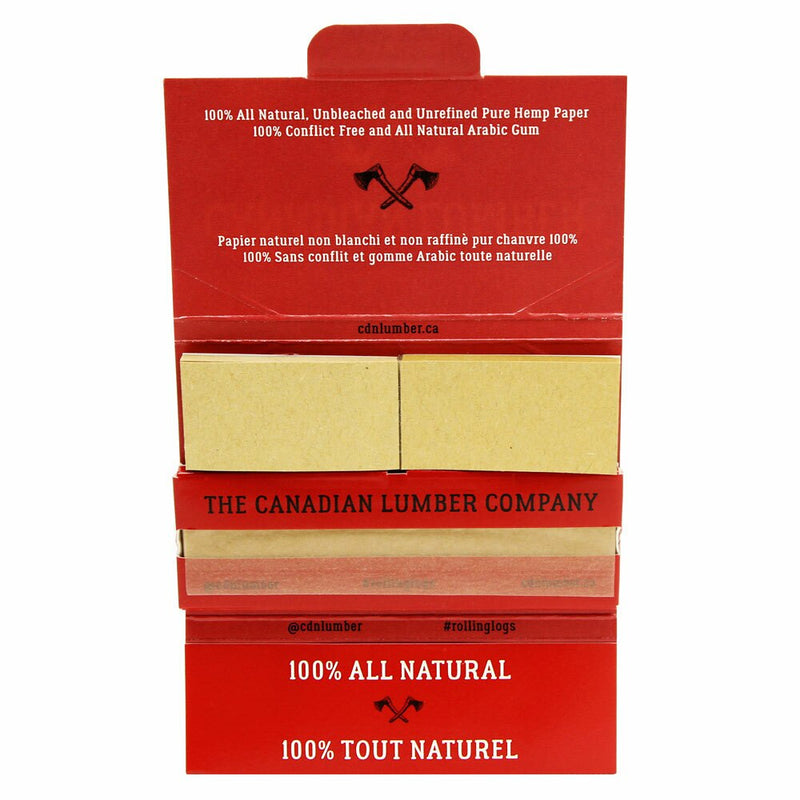 CANADIAN LUMBER WOODS 1 1/4 ROLLING PAPERS W/ TIPS