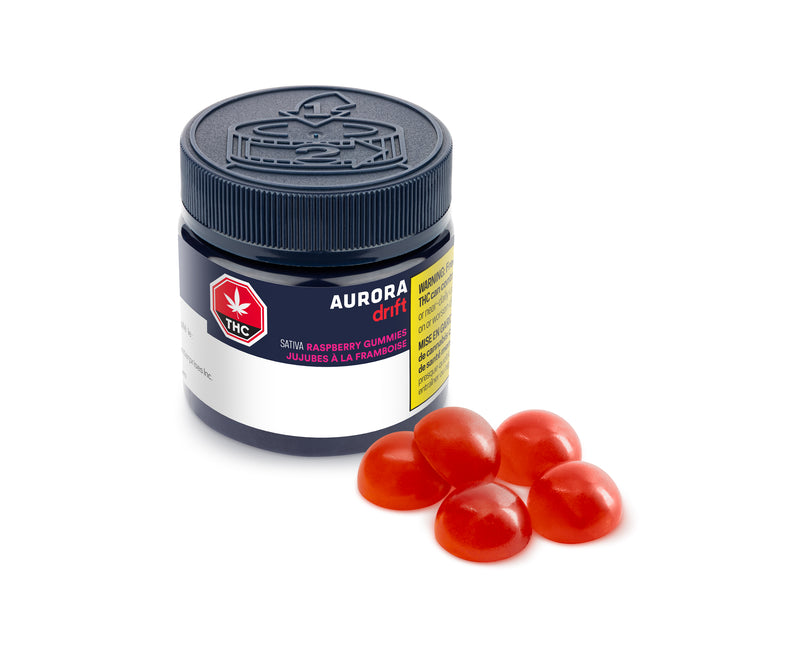 AURORA DRIFT RASPBERRY (S) CHEW - 2.5MG THC X 4