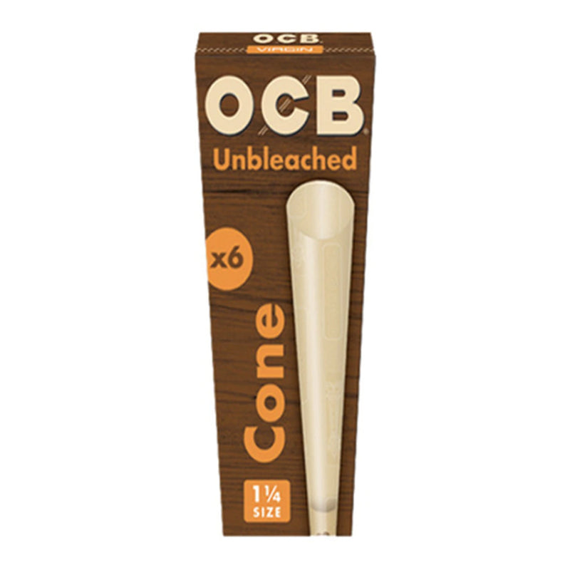 OCB UNBLEACHED CONES 1 1/4 - 6PK