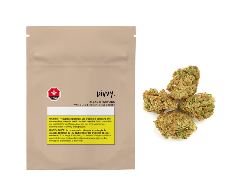 DIVVY BLACK WIDOW CBD (H) DRIED - 3.5G