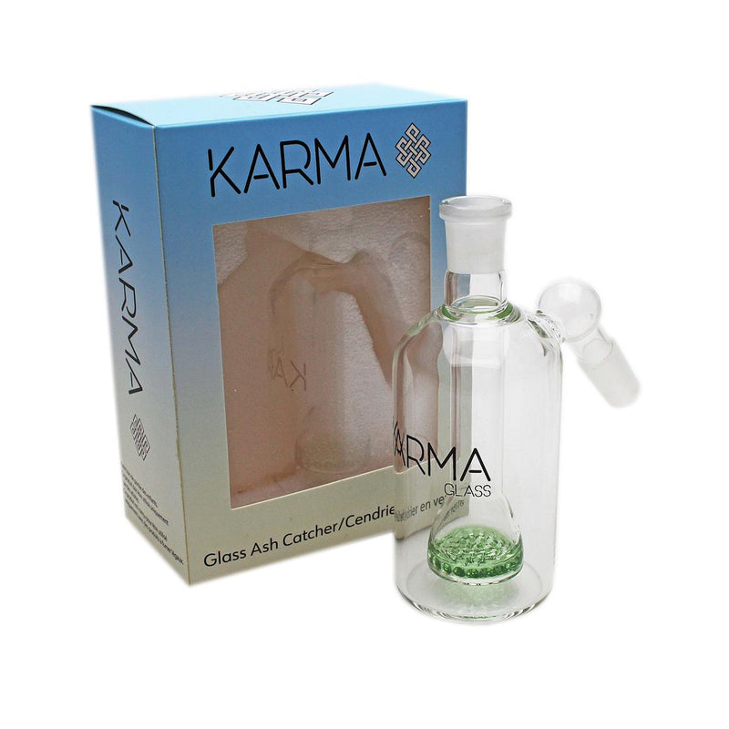 KARMA GLASS 45-DEGREE HONEYCOMB ASH CATCHER - 14MM