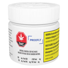Load image into Gallery viewer, PROOFLY NATURAL CHARCOAL CBD (S) FACE MASK - 100G
