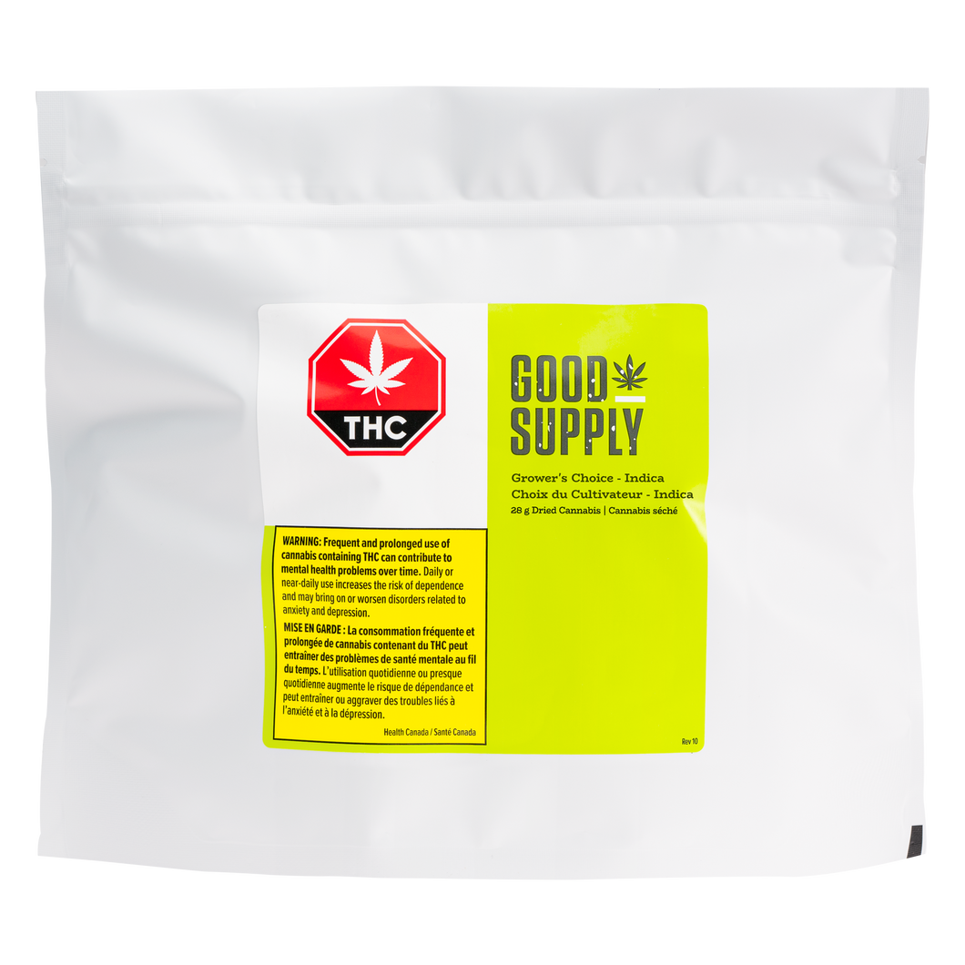 GOOD SUPPLY GROWER'S CHOICE INDICA (IND) DRIED - 28G