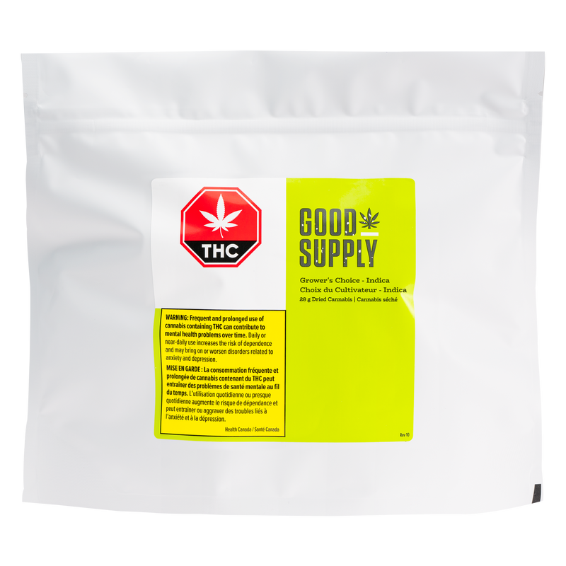 GOOD SUPPLY GROWER'S CHOICE INDICA (IND) DRIED - 28G