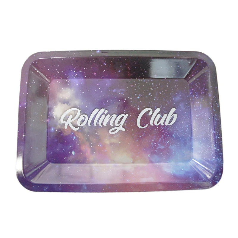 ROLLING CLUB 7" X 4.75" METAL ROLLING TRAY - GALAXY