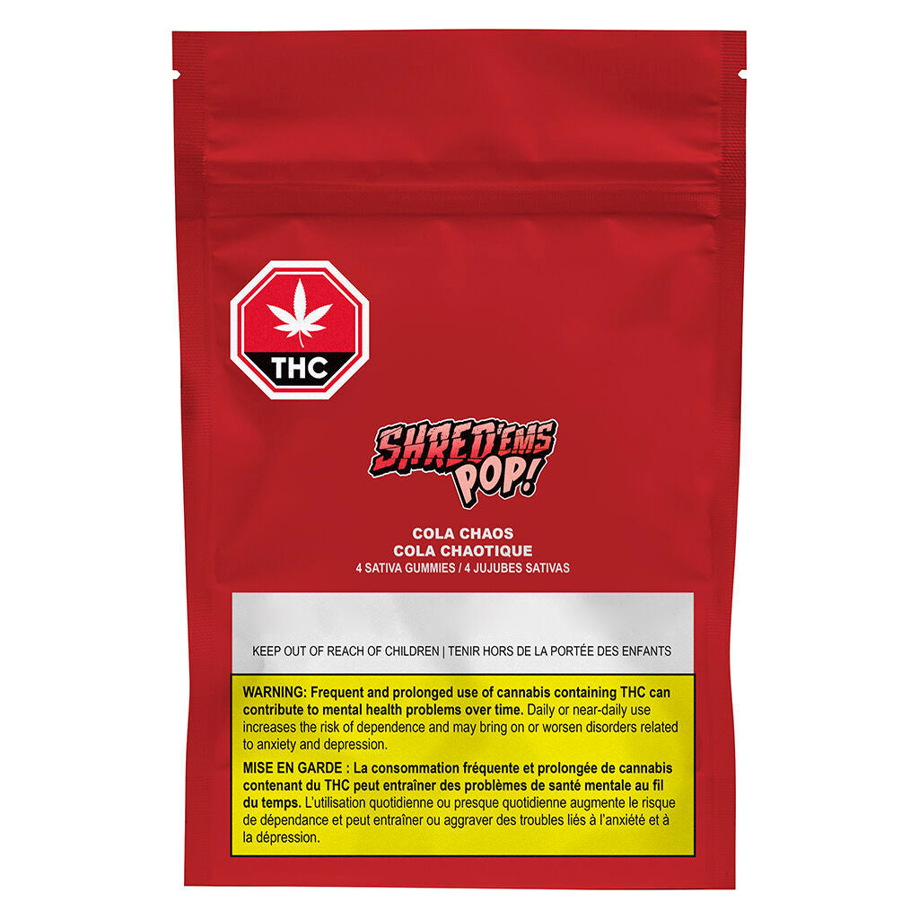 SHREDEMS POP COLA CHAOS (S) SOFT CHEWS - 2.5MG THC X 4