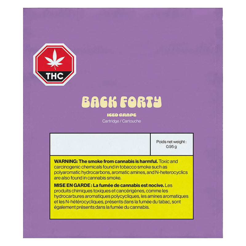 BACK FORTY ICED GRAPE (S) 510 - 0.95G