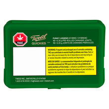 Load image into Gallery viewer, TWEED QUICKIES FUNKY LEGEND (H) PRE-ROLL - 0.35G X 10
