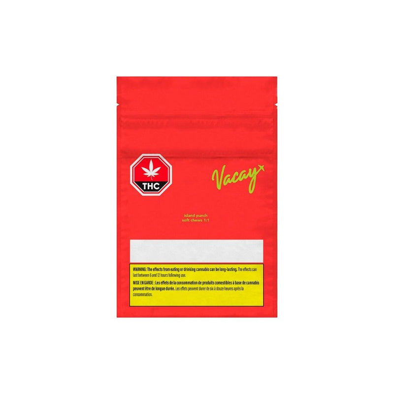 VACAY ISLAND PUNCH (H) SOFT CHEW 2.5MG THC:2.5MG CBD X 4