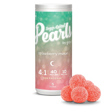 Load image into Gallery viewer, PEARLS BY GRON 1:4 STRAWB MELON (H) CHEW 2MG THC:8MG CBN X5
