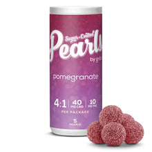 Load image into Gallery viewer, PEARLS BY GRON POMEGRANATE 4:1 CBD/THC (H) CHEWS 8MG:2MG X5
