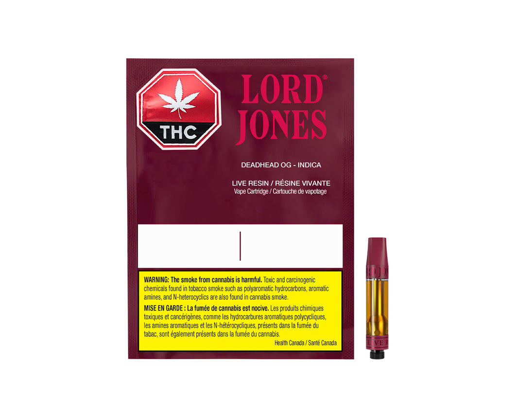 LORD JONES PURE DEADHEAD OG LIVE RESIN (IND) 510 - 1G